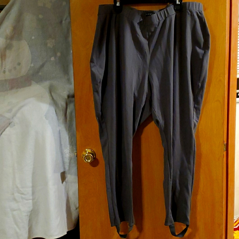 Stirrup pants gray 3x